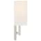 Access Lighting Mid Town, 2 Light LED Wall Sconce, Brushed Steel Finish, Fabric 64062LEDDLP-BS/WH - alternate 10